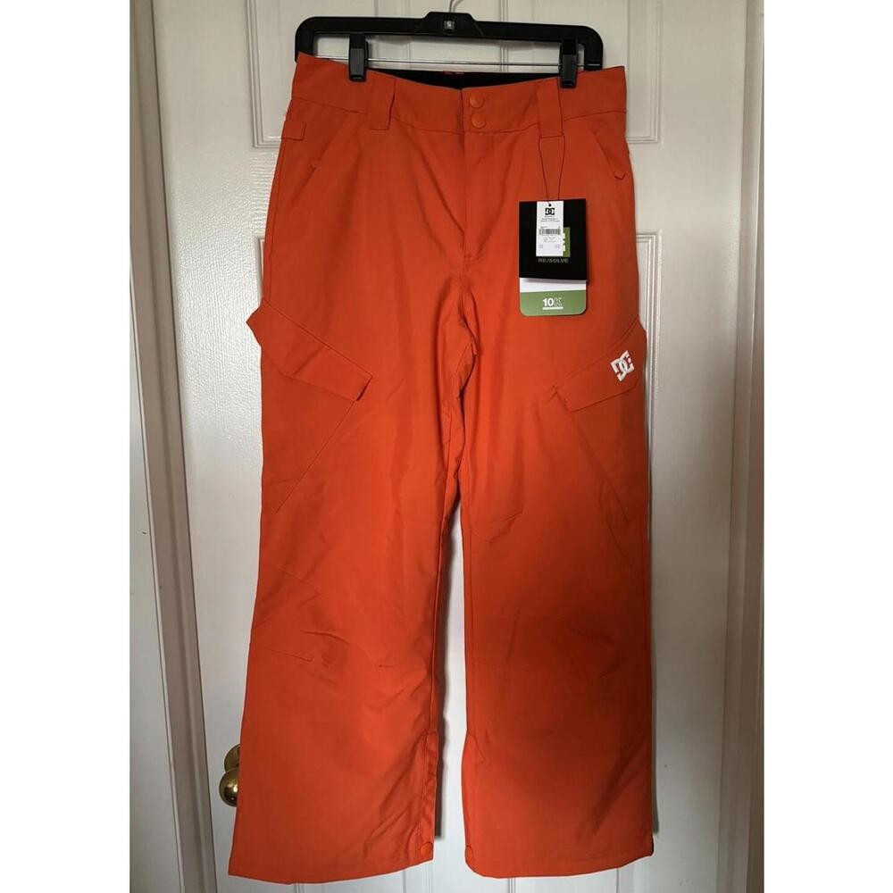 DC Banshee Youth Large (14) Technical Snowboard/Ski 10k Orange Pants ADBTP03011
